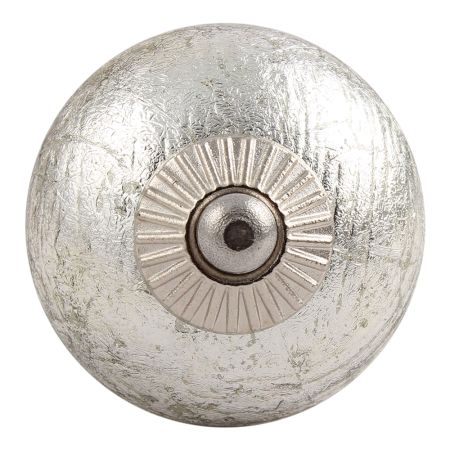 Silver Round Silver Fitting Ceramic Knob